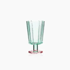 Flower Base Dessert Tall Glass