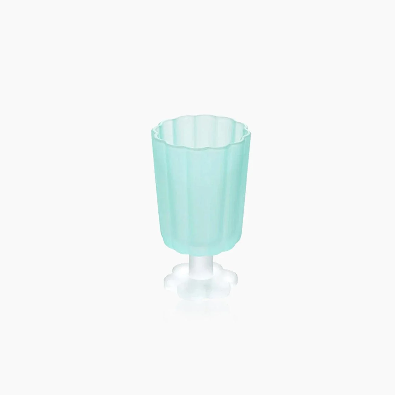 Flower Base Dessert Tall Glass -