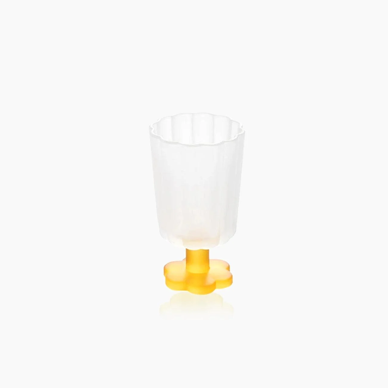 Flower Base Dessert Tall Glass -