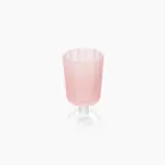 Flower Base Dessert Tall Glass