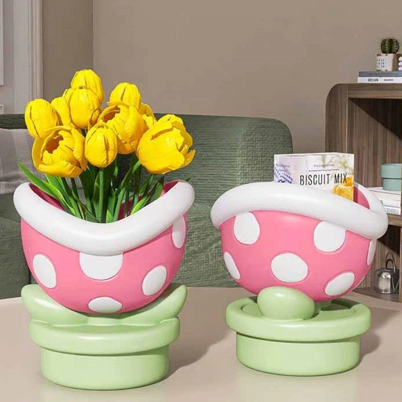 Flower Big Mouth Desktop Storage Organiser -  - #tag1#
