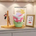 Flower Big Mouth Desktop Storage Organiser tag1
