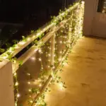 Flower Green Leaf String Lights tag1