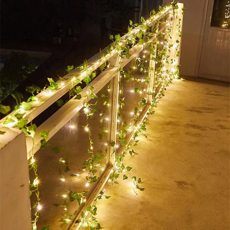 Flower Green Leaf String Lights -  - #tag1#