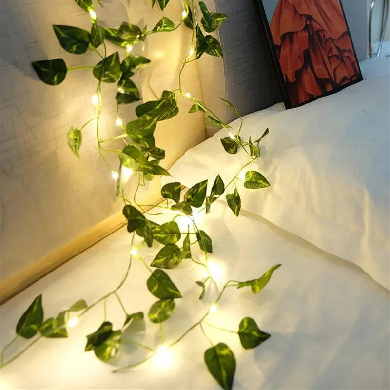 Flower Green Leaf String Lights -  - #tag1#