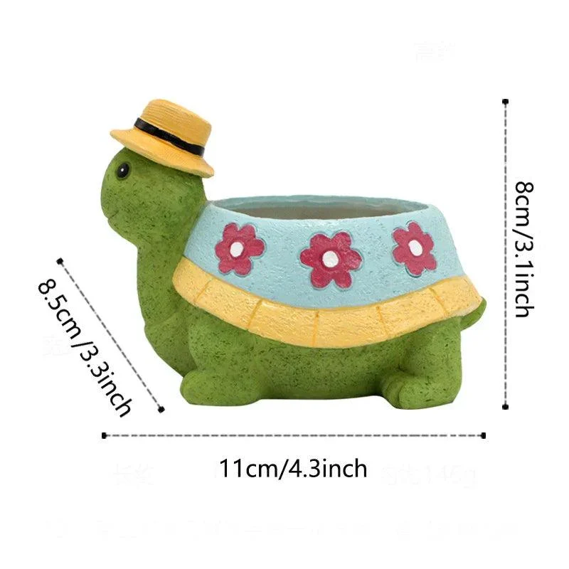 Flower Pot - Cute Turtle - Garden Plant Pot - Home Decor -  - #tag1#
