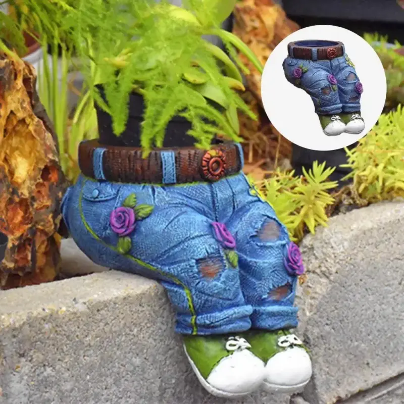Flower Pot Gardener Resin Small Succulent Pot plant pot Sculpture tag1