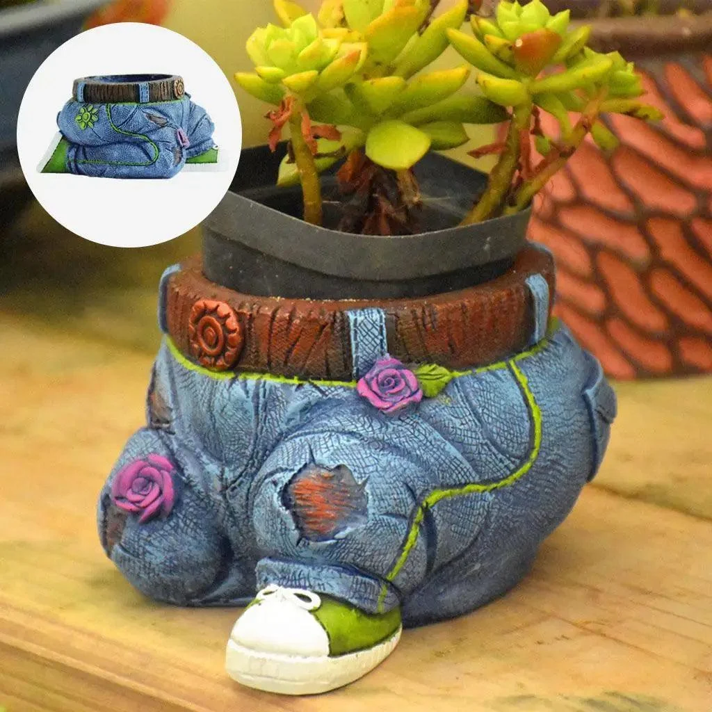 Flower Pot - Gardener Resin - Small Succulent Pot - plant pot Sculpture -  - #tag1#