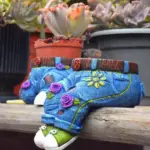 Flower Pot Gardener Resin Small Succulent Pot plant pot Sculpture tag1