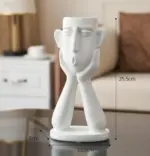 Flower_Pot_with_Abstract_Figure_Decoration_-_-4190208 Flower Pot with Abstract Figure Decoration