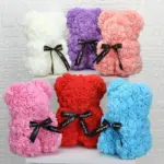 Flower Rose Bear tag1
