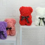 Flower Rose Bear tag1