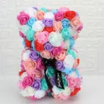 Flower Rose Bear tag1