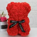 Flower Rose Bear tag1