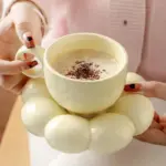 Flower_Shape_Coffee_Cup_Saucer_Set_-_-4190227 Flower Shape Coffee Cup Saucer Set