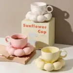 Flower_Shape_Coffee_Cup_Saucer_Set_-_-4190230 Flower Shape Coffee Cup Saucer Set