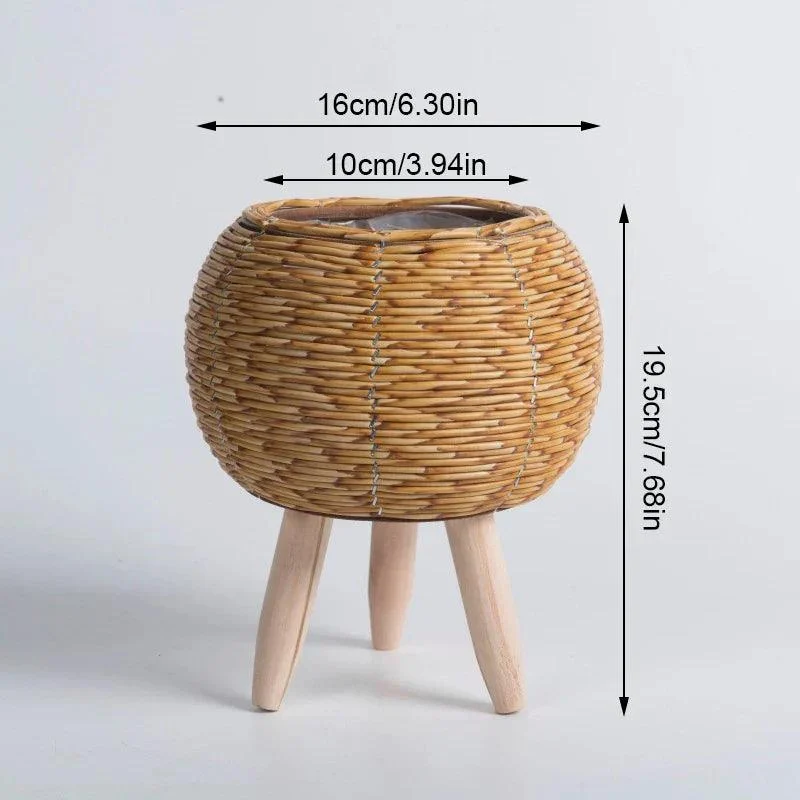 Flower rack - Woven - Imitation Reed - Removable Legs -  - #tag1#