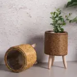 Flower rack Woven Imitation Reed Removable Legs tag1