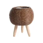 Flower rack Woven Imitation Reed Removable Legs tag1