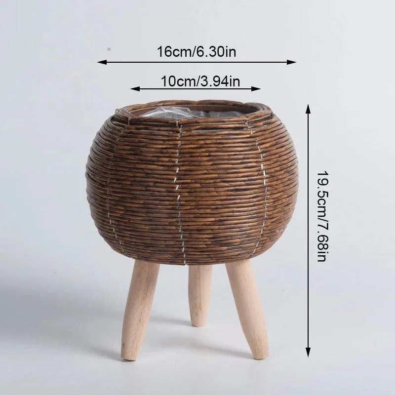 Flower rack - Woven - Imitation Reed - Removable Legs -  - #tag1#