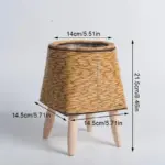 Flower rack Woven Imitation Reed Removable Legs tag1
