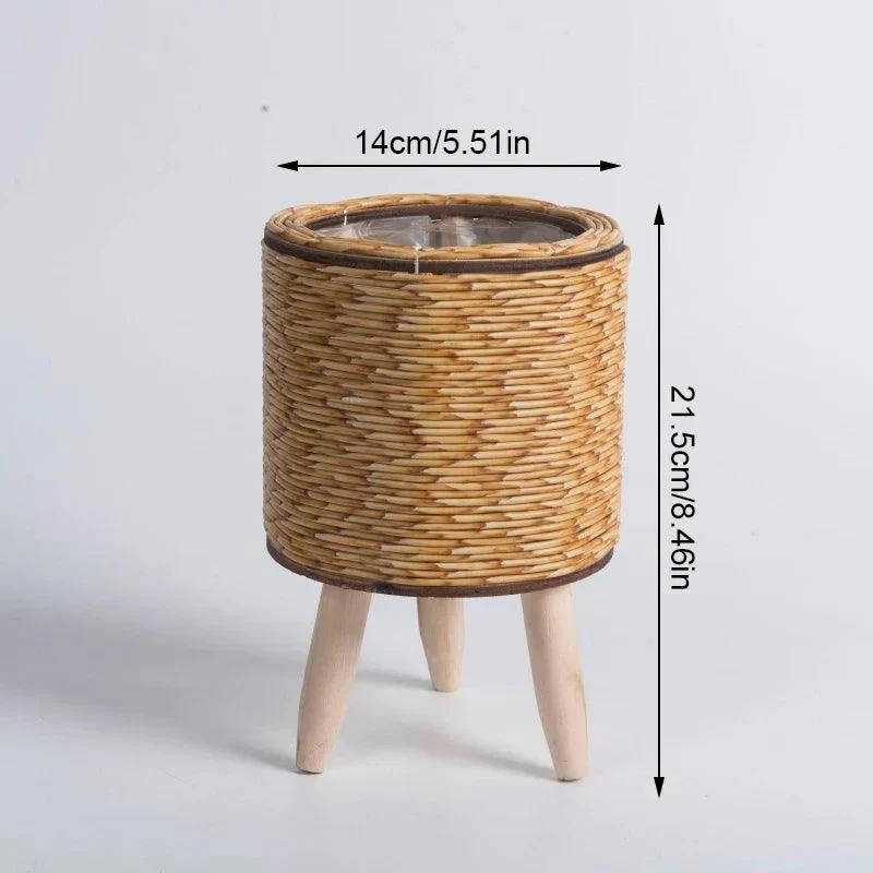 Flower rack - Woven - Imitation Reed - Removable Legs -  - #tag1#