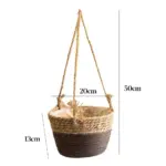 Flowerpot Rattan hanging plastic basket nursery flower pot hanging garden plant storage pots home decor bonsai 80868255 1c7f 4ada aa55 851eef1afed5