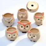 Flowerpot Owl Garden decoration Ceramic Suitable for Succulents tag1