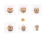 Flowerpot Owl Mini tag1