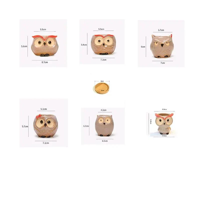 Flowerpot - Owl Mini -  - #tag1#