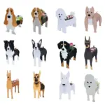 Flowerpot Pawsome dog planter Different breeds tag1