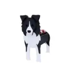 Flowerpot Pawsome dog planter Different breeds tag1