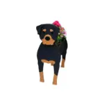 Flowerpot Pawsome dog planter Different breeds tag1