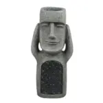 Flowerpot Statue Easter Island With LED Light Outdoor Decoration tag1