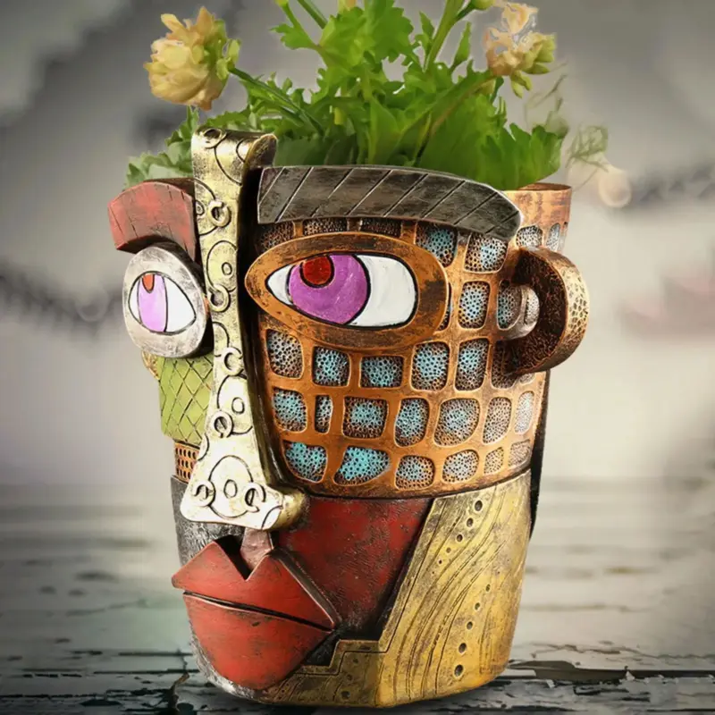 Flowerpot ornaments Abstract Art Stylish Flowerpot Unique design tag1