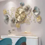 Flowers Creative Vintage Clock Home tag1