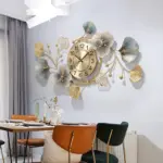 Flowers Creative Vintage Clock Home tag1