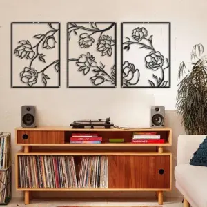 Flowers Metal Wall Art
