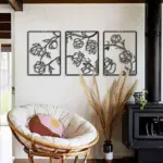 Flowers Metal Wall Art
