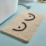 Fluffy Bathroom Bathmat Rug tag1