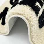 Fluffy Bathroom Bathmat Rug tag1