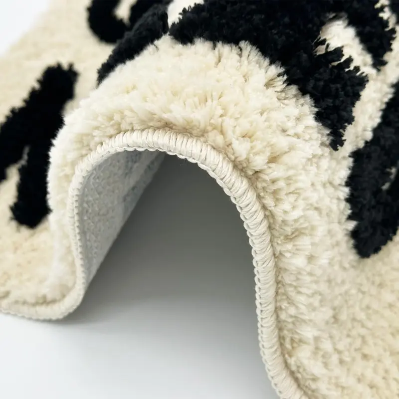 Fluffy Bathroom Bathmat Rug tag1