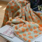 Fluffy Floral Plush Thickened Blanket tag1
