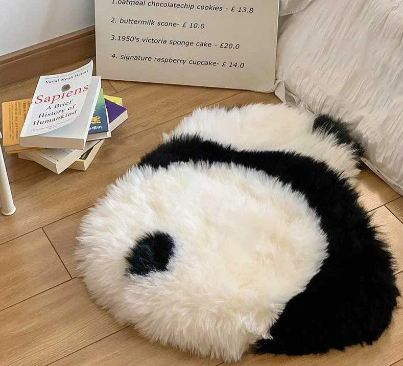 Fluffy Panda Rug Mat -