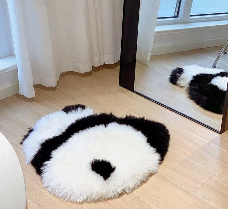 Fluffy Panda Rug Mat -