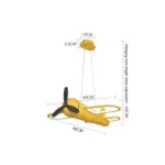 Fly into Imagination Cartoon Aircraft LED Chandelier Light