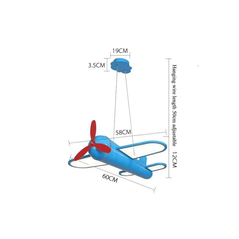 Fly into Imagination - Cartoon Aircraft LED Chandelier Light -