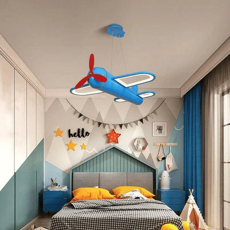 Fly into Imagination - Cartoon Aircraft LED Chandelier Light -