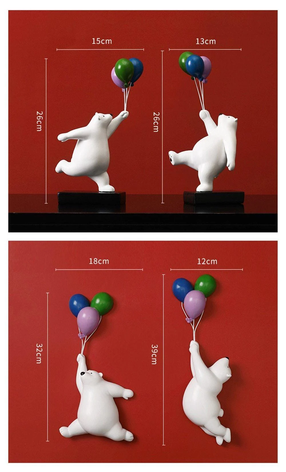 Flying Balloon Polar Bear - Homeko