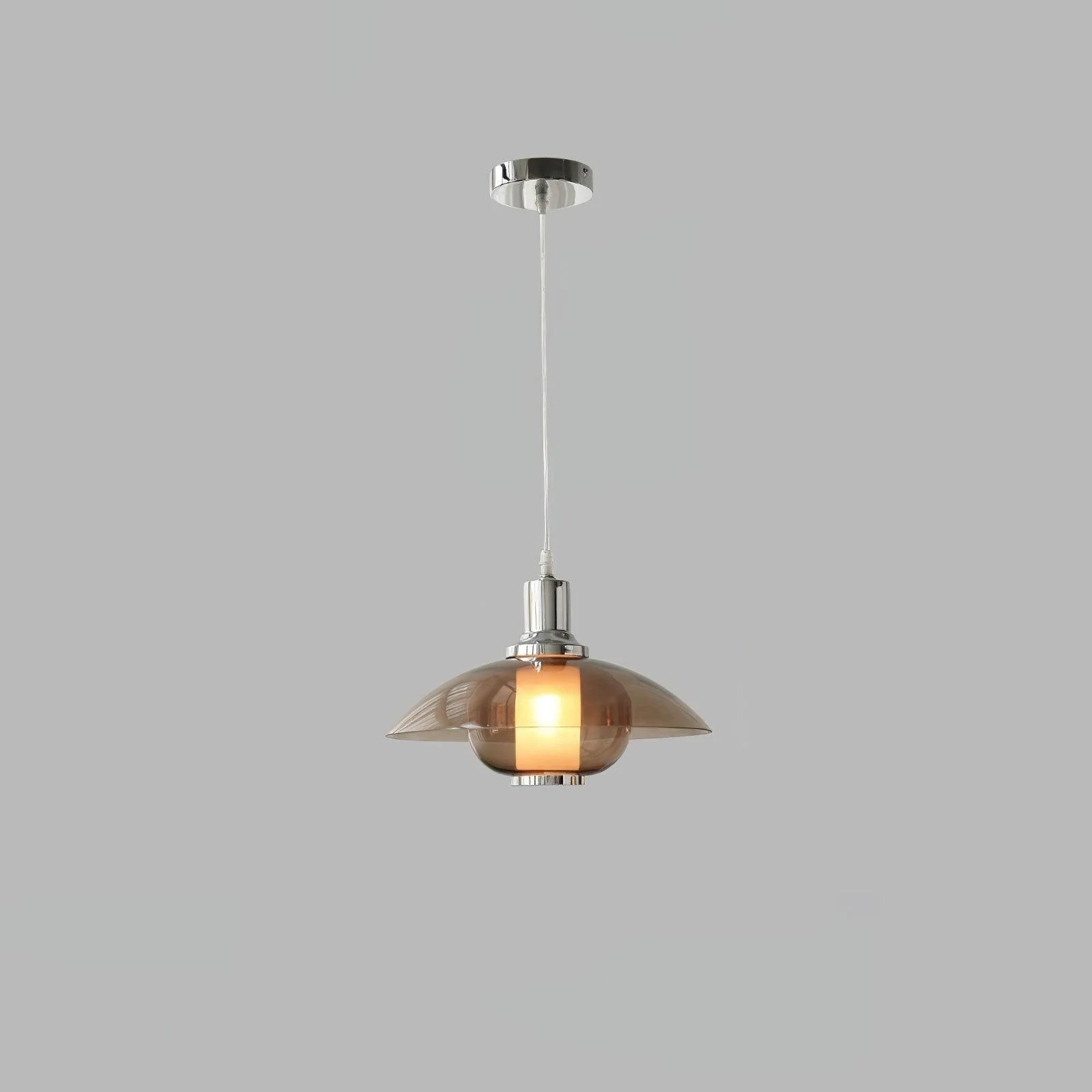 Flying Saucer Chrome Pendant Lig